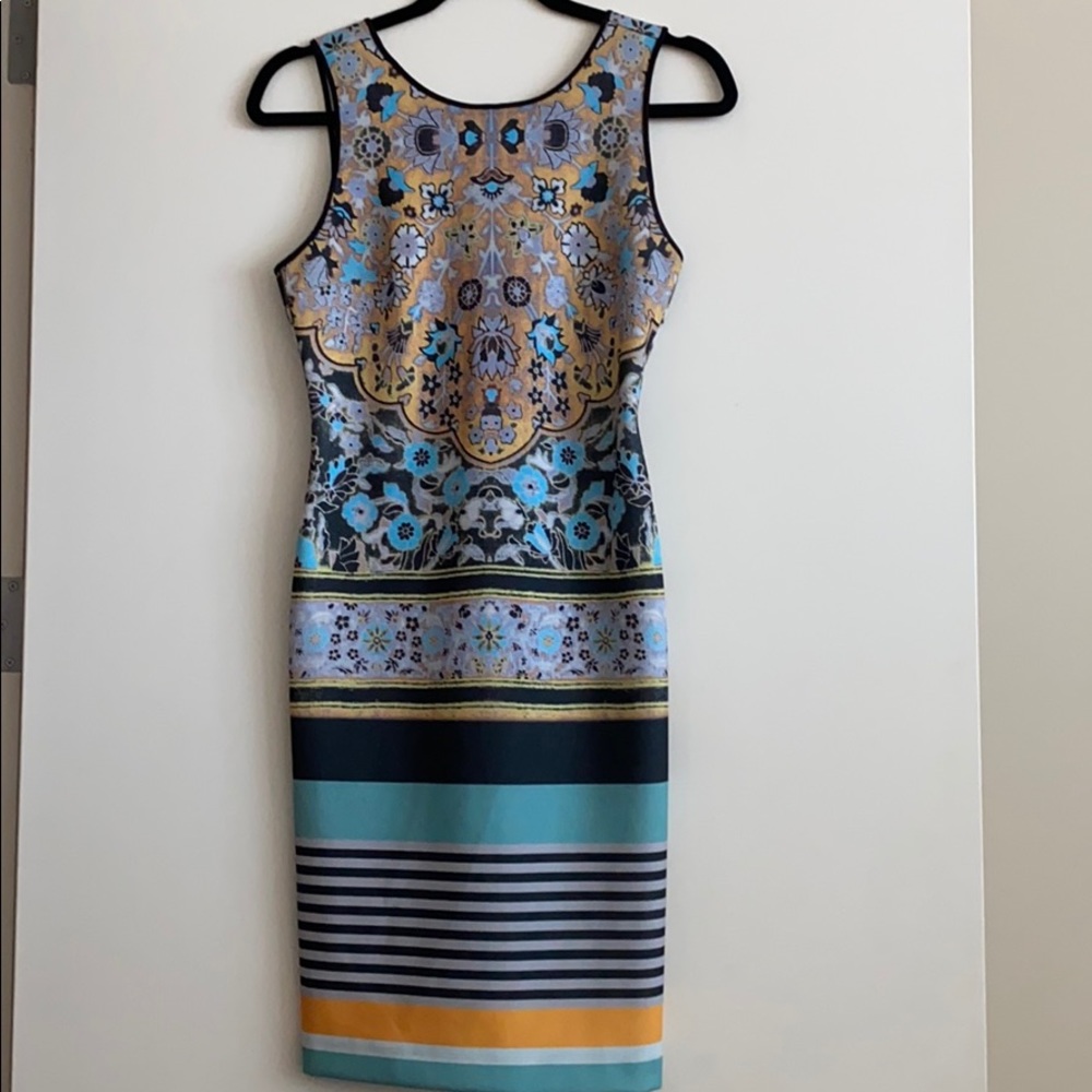 Clover Canyon Printed Dress w/Scooped Back